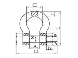 Manilha em liga de aço G8