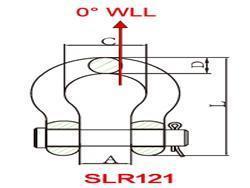  Manilha âncora com pino redondo